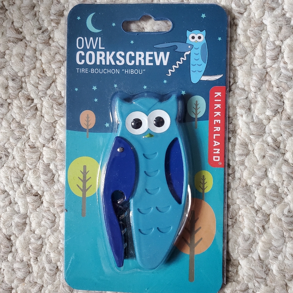 Owl Corkscrew Wine Bottle Opener